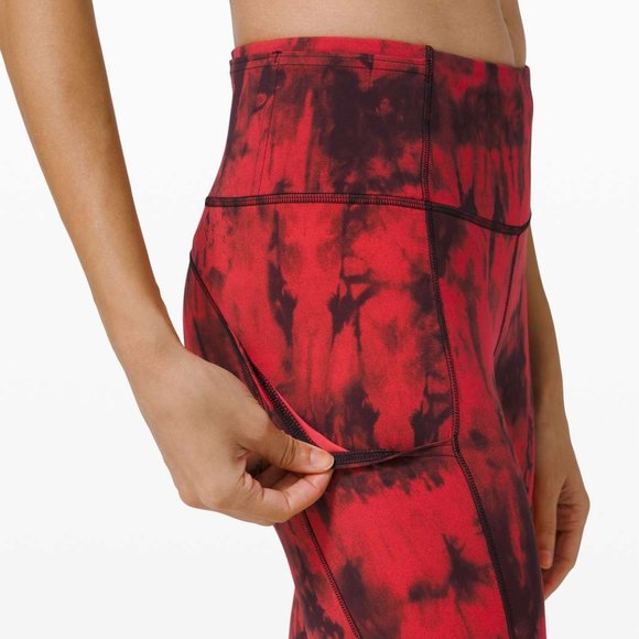 Lululemon Fast and Free Game Day - Red Black Multi (Size 4) - Picture 3 of 13